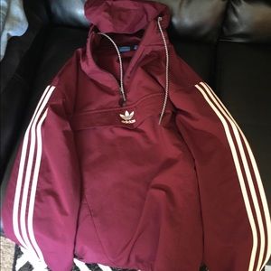 Maroon adidas hoodie